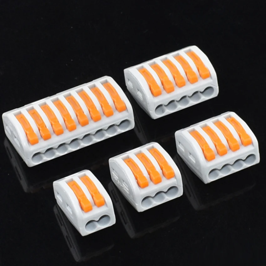 10 шт. Мини Быстрый провод клеммные разъемы Универсальный Компактный соединитель
