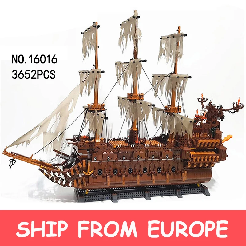 Конструктор детский Летающий голландец пиратский корабль|Блочные конструкторы|