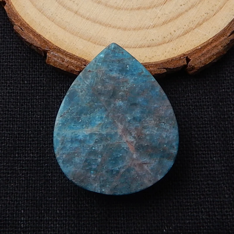 Распродажа 1 шт. натуральный камень Голубой Апатит драгоценный капля воды