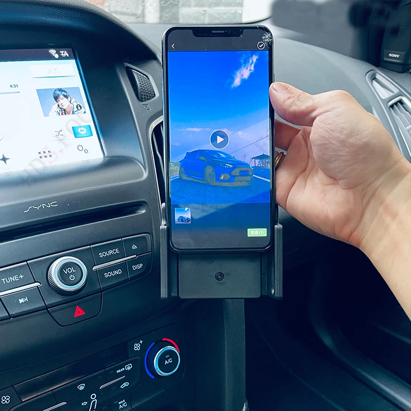 12 18 ford focus mk3 mk3 5 rs st special mobile phone bracket does not affect the air conditioner outlet rotation auto parts free global shipping