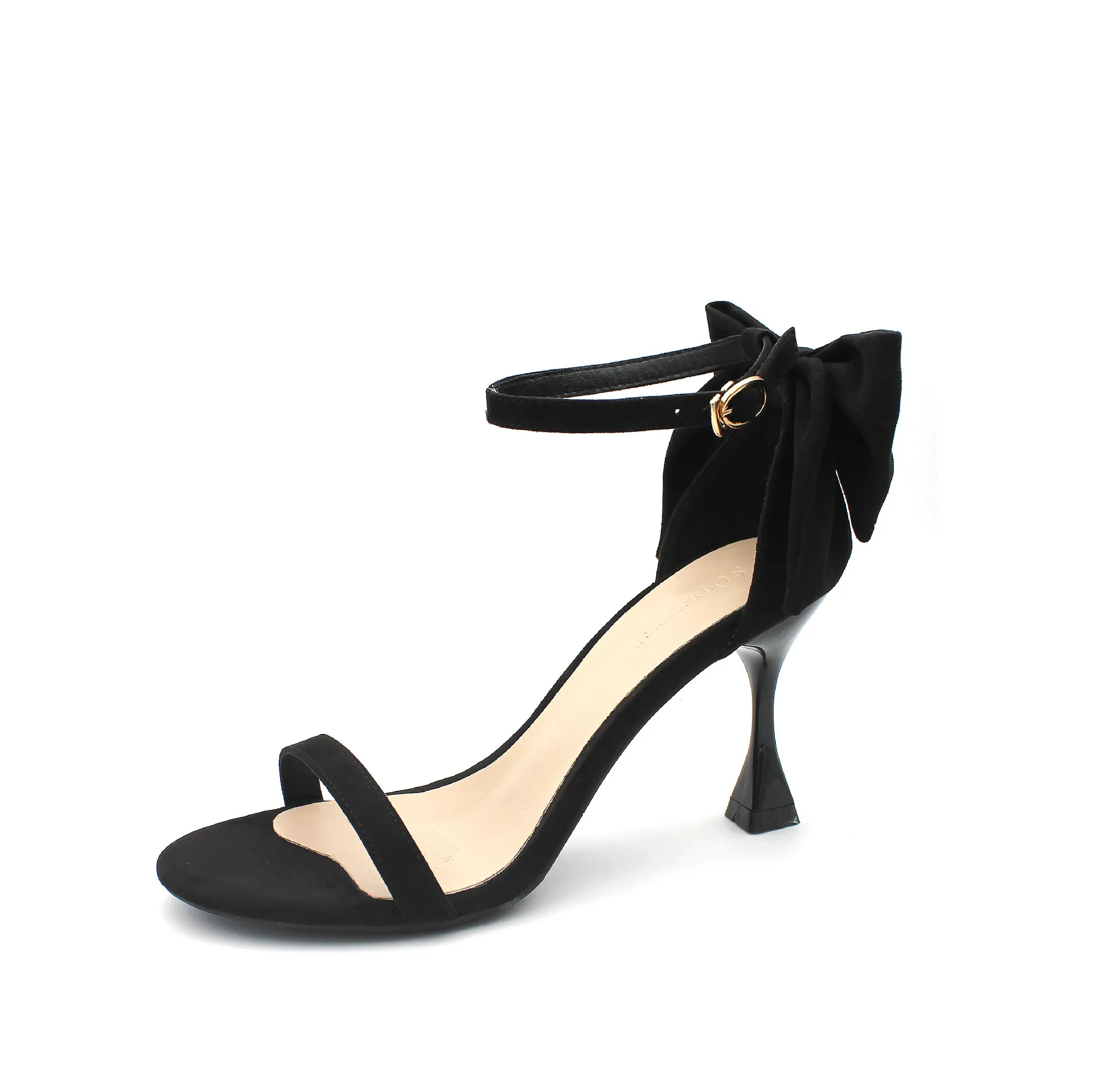 

New Web Celebrity Bow Tie with a Word Strap Stiletto Stiletto Sandals Chunqiu Peep-toe Stiletto Stiletto Sandals Stiletto