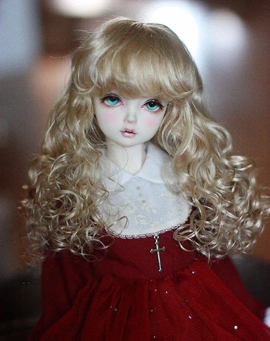 1/6 1/4 1/3 весы BJD парик аксессуары для кукол волнистые вьющиеся парики BJD/SD YOSD MSD SD13 SD17