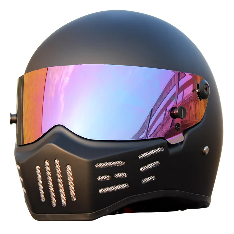Frosted-colored lens XS Новое поступление мотоциклетный шлем для Симпсона из углеродного волокна персонализированный квадроцикл гоночный полный шлем F1 автомобиль Capacete Casco - Цвет: Frosted-colored lens