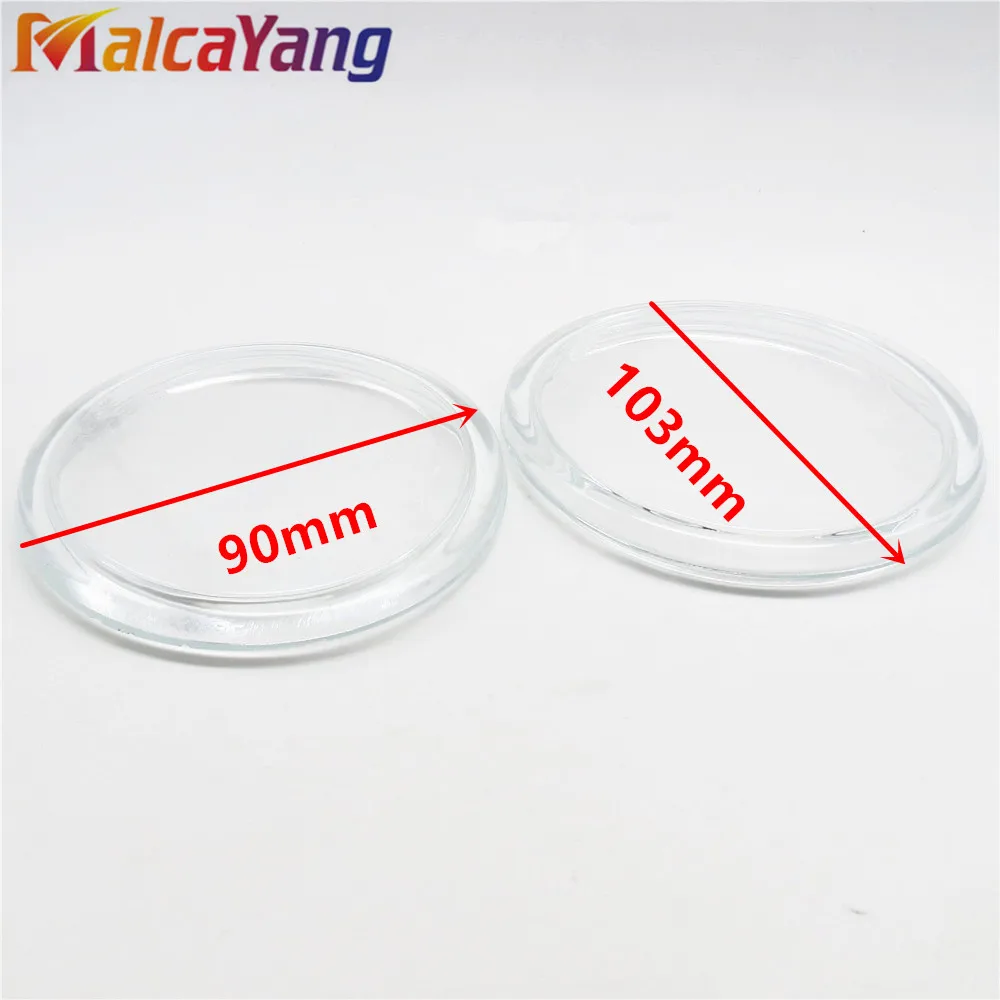 

2pcs Oval 103X90mm Fog Lights Lamps Tempered Glass For Renault Clio Master Laguna Symbol Grand Modus Wind 1998-2015