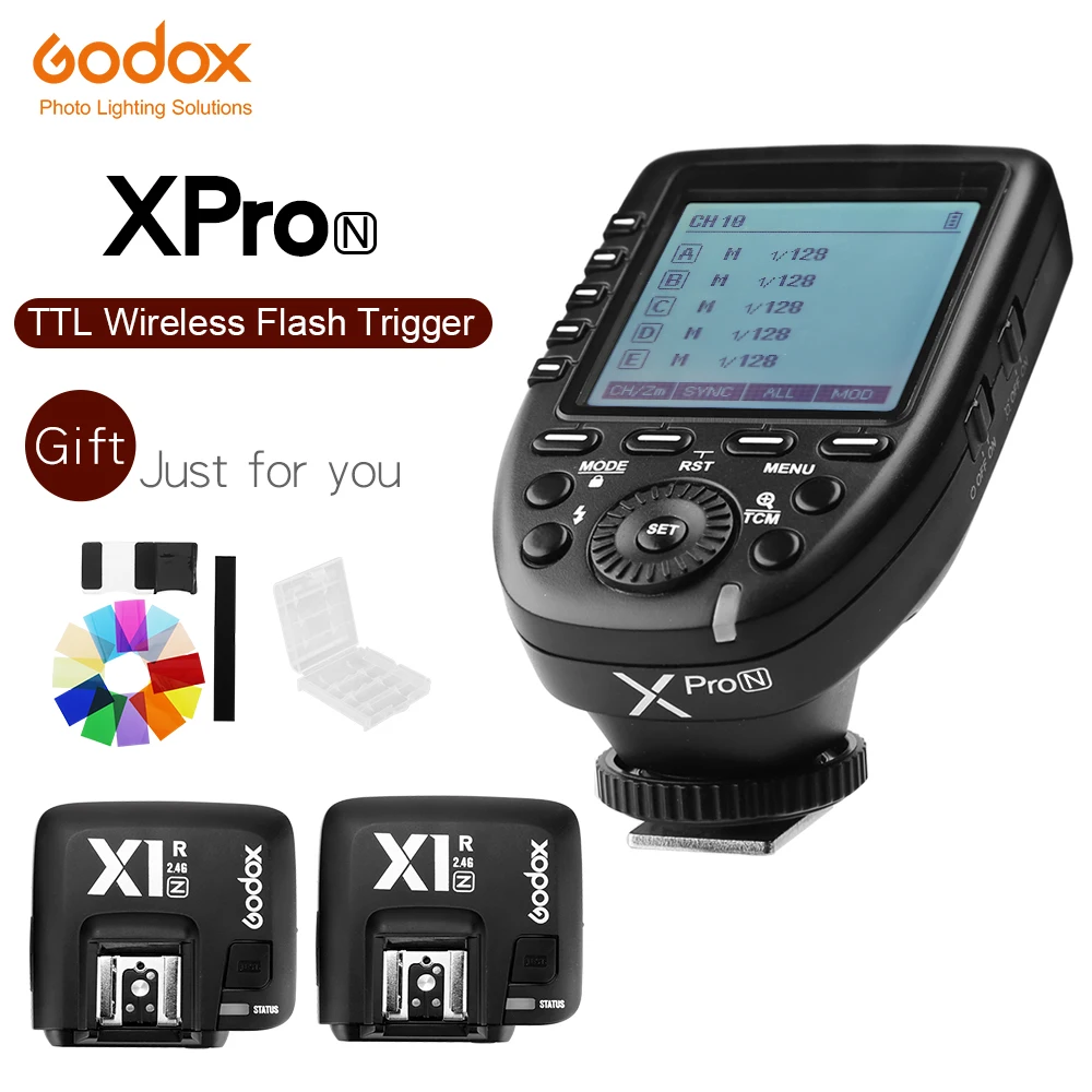 Беспроводной пульт дистанционного управления Godox Xpro-N i-TTL II 2 4G X System с 3x X1R-N