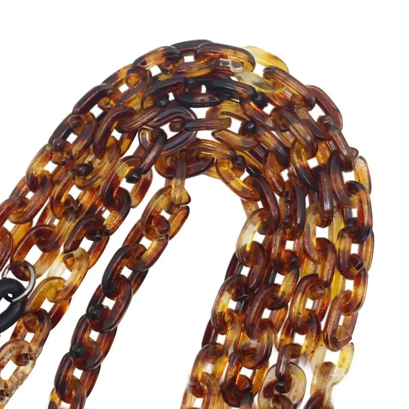 

Fashion Eyeglass Chains for Women Wide Amber Chain Adjustable End Anti-slip Eyewear Cord Holder Neck Strap Reading Glasses Rope