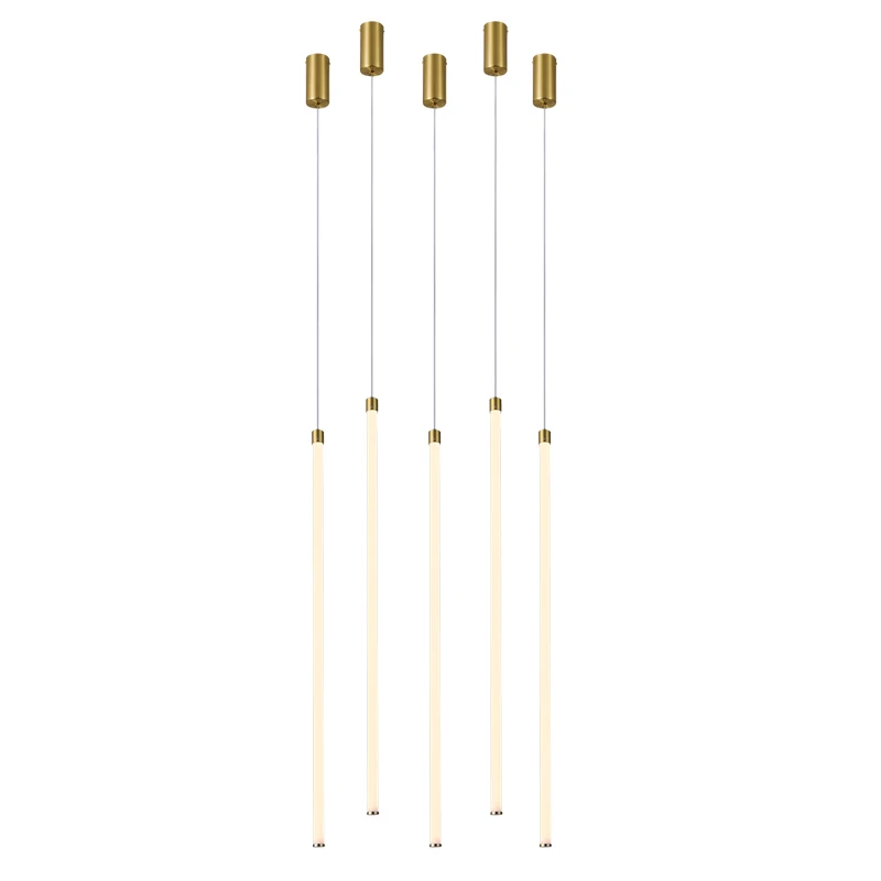 

LICAN Gold Plated 360 Glow Modern led pendant lights for Dining Room Bar Shop Project Hanging pendant lamp Lighting Fixture