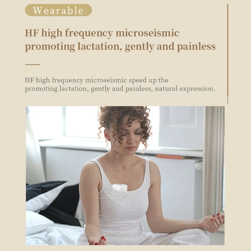 

97BC Electric Breast Pump Silent Wearable Automatic Milker USB Rechargable Hands-Free Portable Milk Extractor Baby Breastfeeding