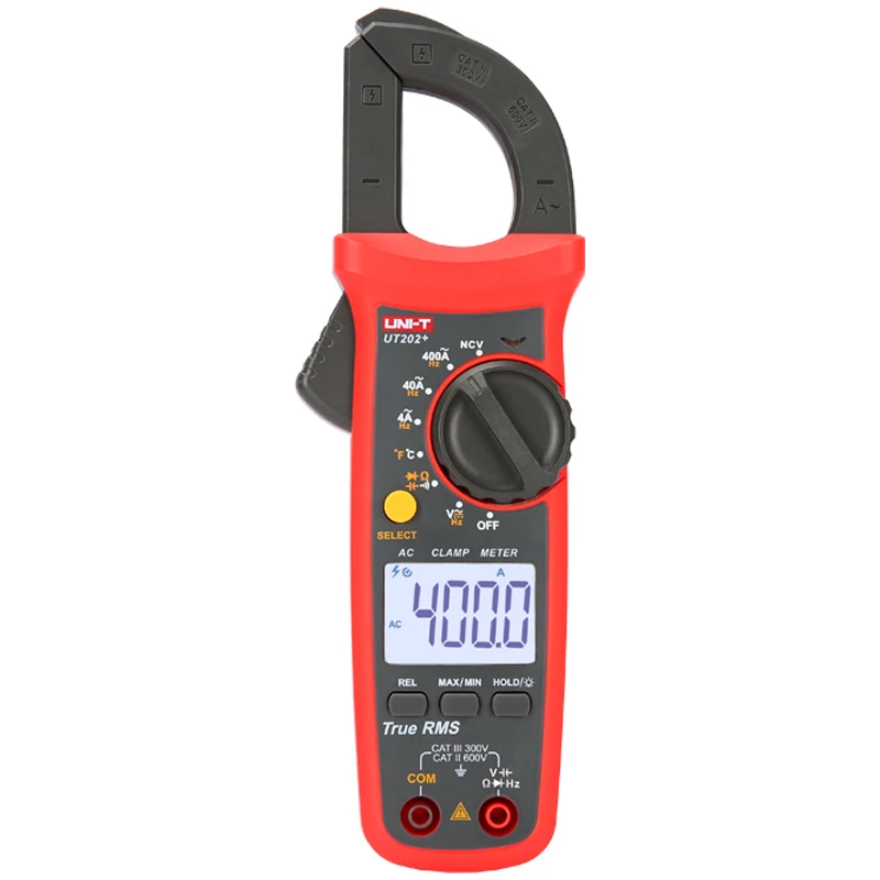 UNI-T UT201 +/UT202 +/UT202A + UT203 +/UT204 400-600A цифровой клещи Автоматический диапазон true RMS