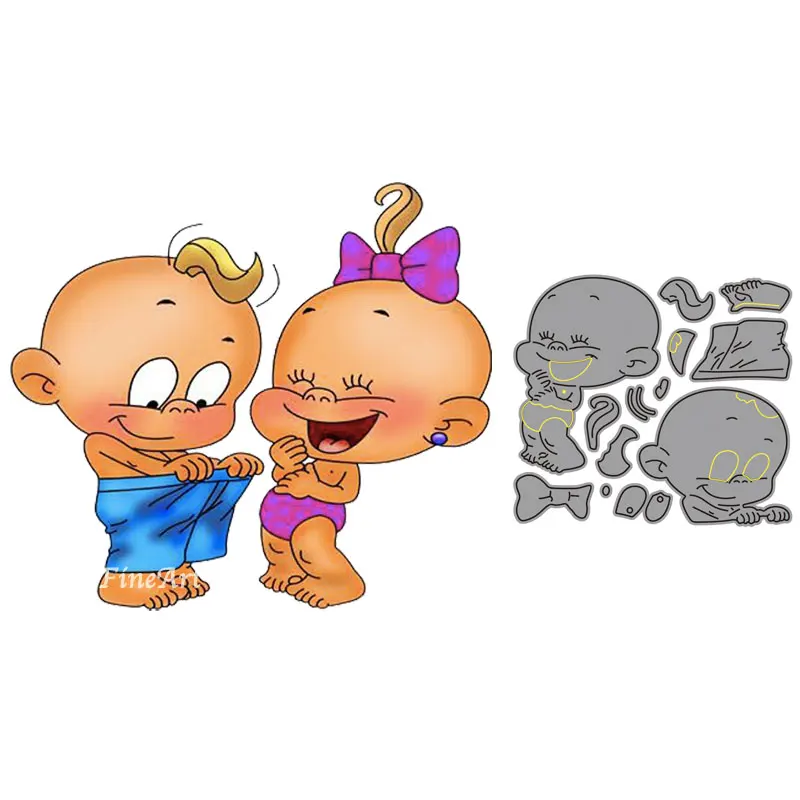 Очень забавные детские Трафаретный вырубной штамп и марки вещи в детском