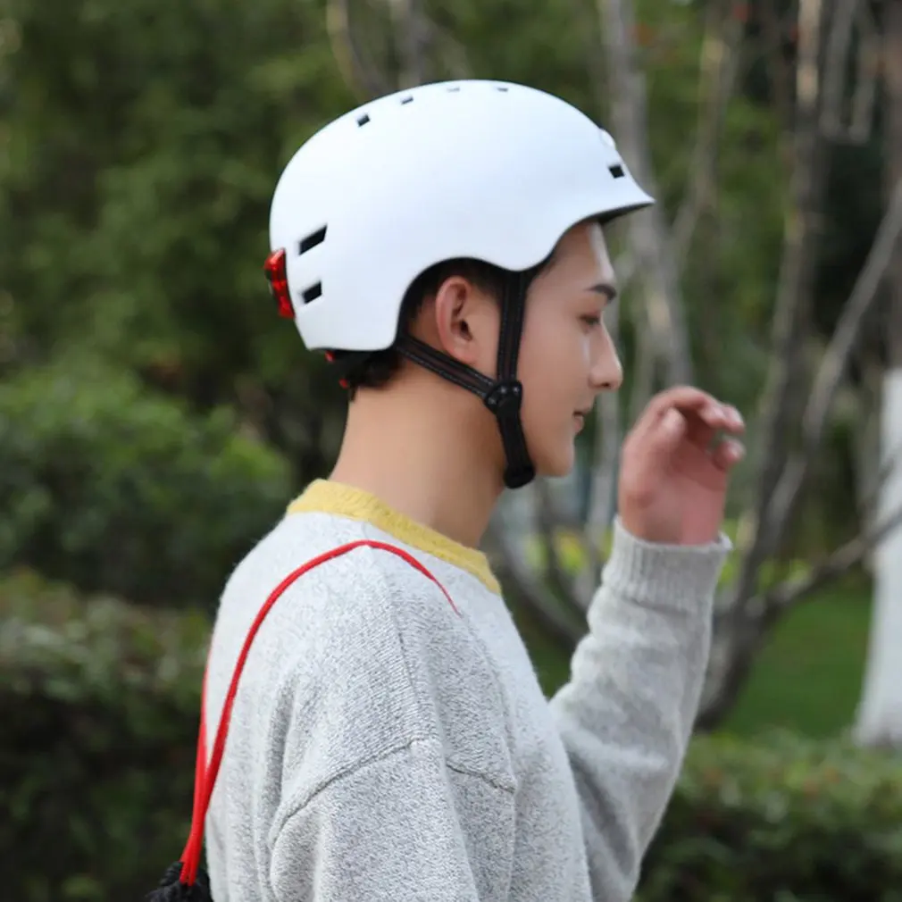 

Motorcycle Helmet Lighting Headlight Warning Taillight Flash USB Charging Electric Scooter Balance Riding Skating Safety Helmet
