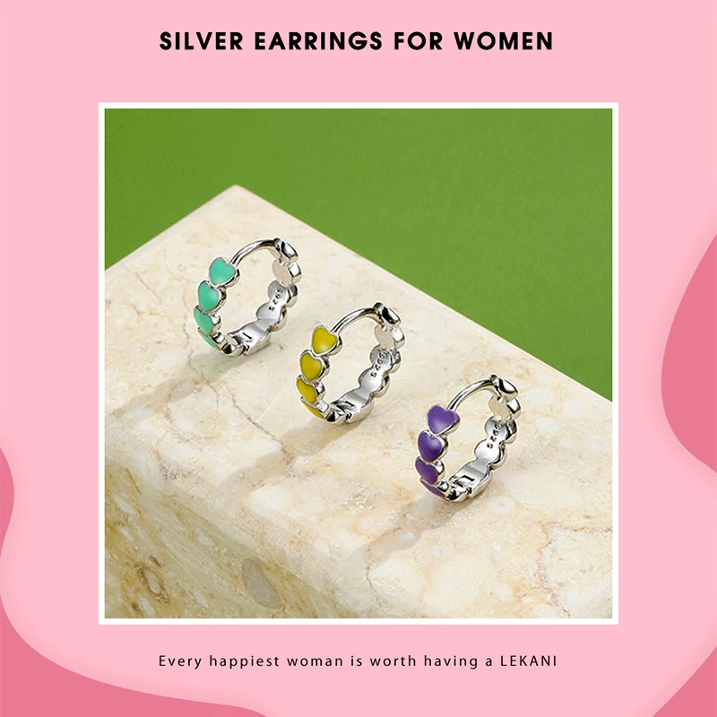 

Сердечко радужной дужки-подвески для Plata De Ley 925 с Esmalte, Пирсинг гипоаллергенный, joyerа, Aros