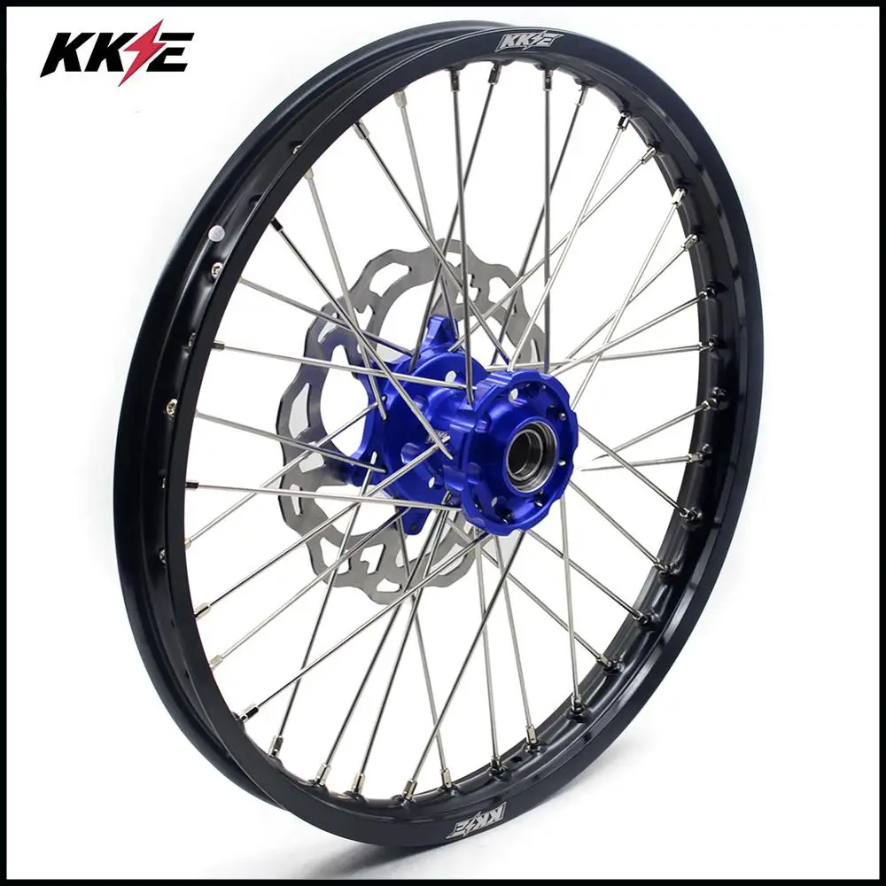 KKE 21& 18 полный Enduro колеса Набор для HUSQVARNA TE TC FE FC 125 250 300 350 450- диск синий