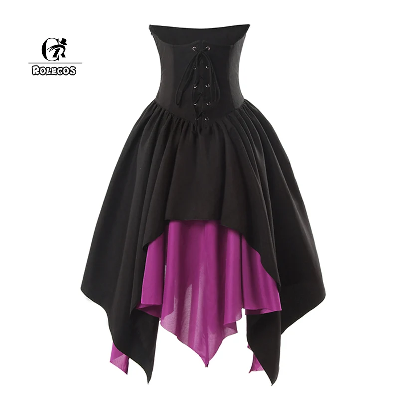 ROLECOS распродажа Женские платья Черный Белый Красный униформа косплей костюм в