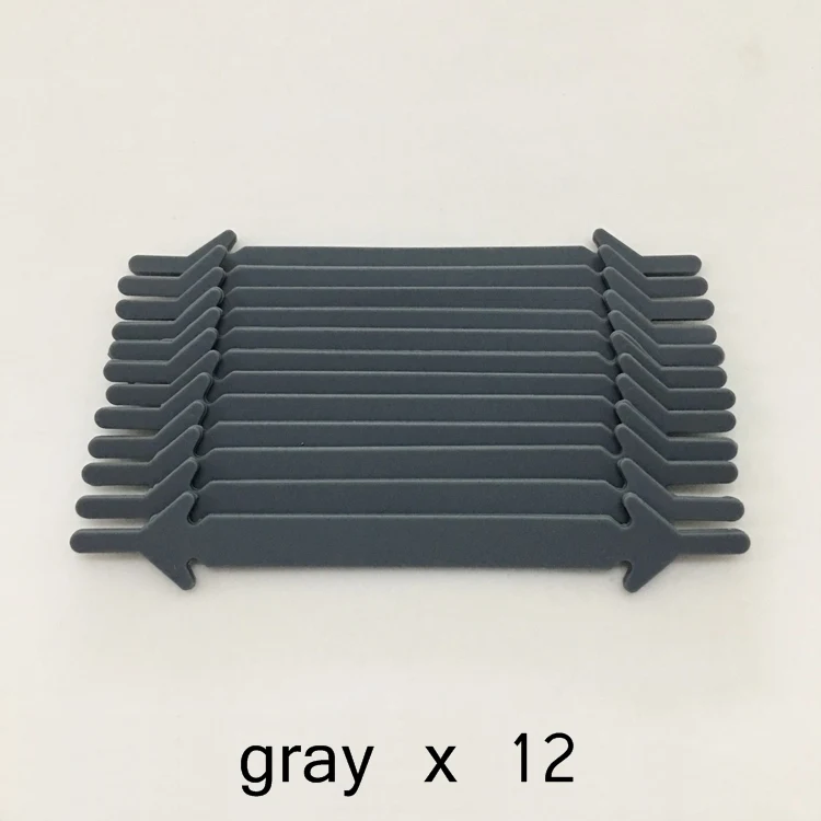 gray 12 шт/лот без галстука силиконовые шнурки эластичные шнурки для обуви ленивые плоские шнурки для мужчин и женщин шнуровки резиновые Zapatillas 11 цветов - Цвет: gray