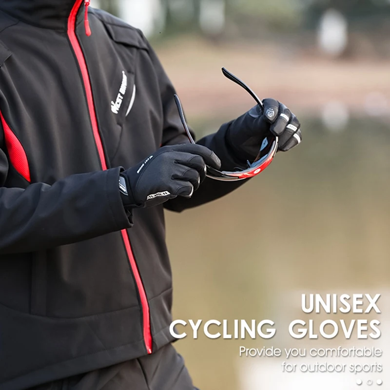 

WEST BIKING Riding Gloves Contact Screen Motorcycle Gloves Mesh Breathable Spring and Autumn Finger Gloves Anti-Slip