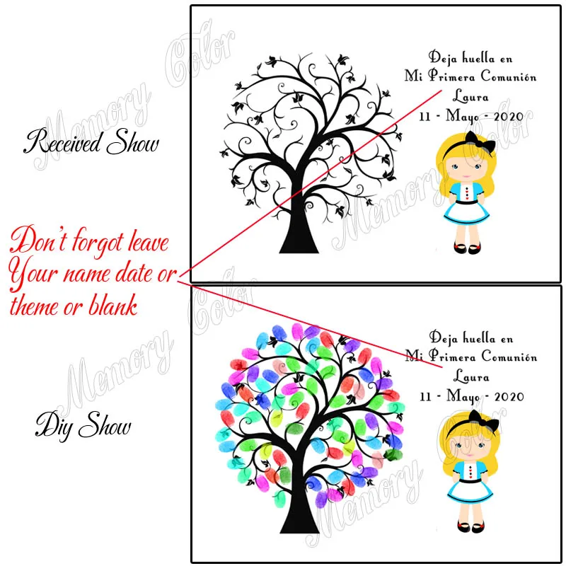 Изготовленный на заказ имя, дата для девочек для крещения, отпечаток пальцев Подпись для мальчиков и девочек Первое Святое Причастие отпечатков пальцев Гостевая книга своими руками дерево с подписью