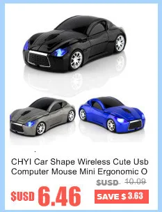CHYI Милая Беспроводная мини Бесшумная компьютерная мышь Ультра тонкая Usb оптическая ПК Mause эргономичная креативная 3d подарочная мышь для детского ноутбука