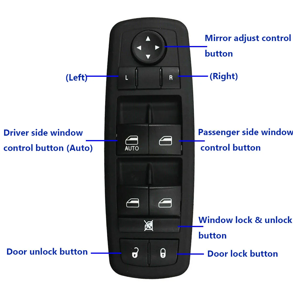 Автомобильный переключатель управления передним левым стеклом автоматический