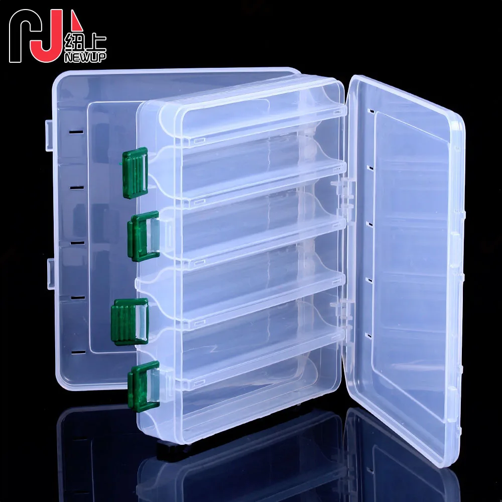 

Новый двухслойный ящик для рыболовных снастей, аксессуары, контейнер для рыбалки, контейнер для хранения приманок, приманок