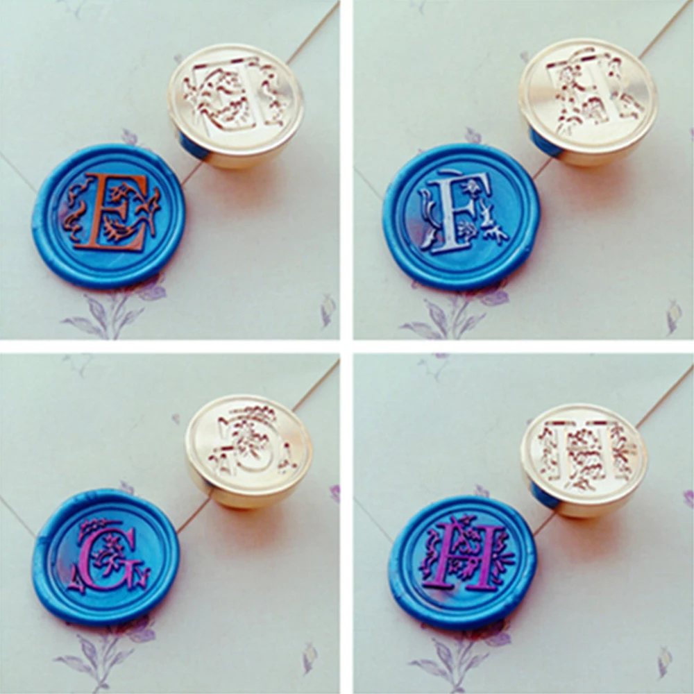 26 букв A-Z для заклеивания конвертов воск штамп буквы алфавита Фотофон в ретро