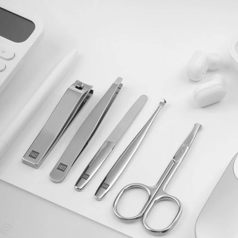 Xiaomi Huohou кусачки для ногтей из нержавеющей стали качество предпочтительнее многофункциональные модные легкие портативные Стальные кусачки для ногтей