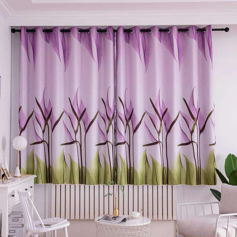 Современные Простые шторы для гостиной Детские затемненные занавески ткань