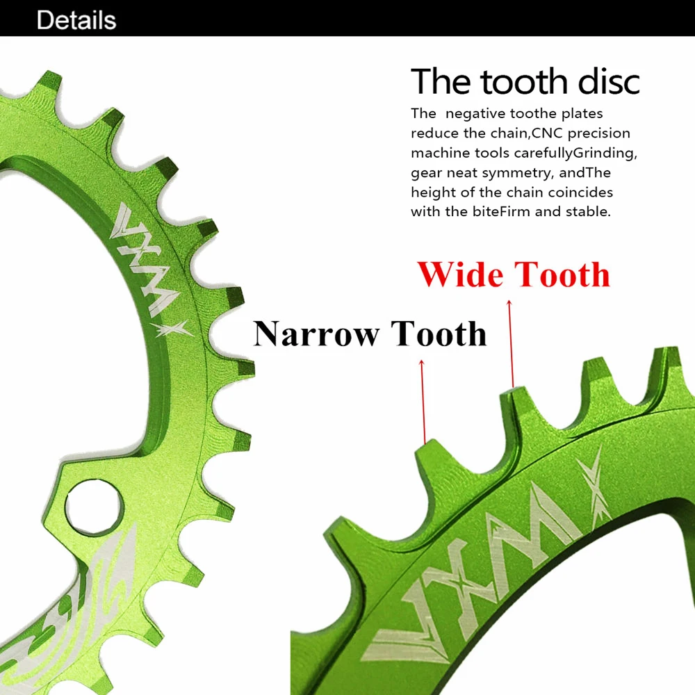 Звездочка велосипедная VXM 96BCD30T32T/34T/36T/38T|narrow wide chainring|narrow widebicycle crank |