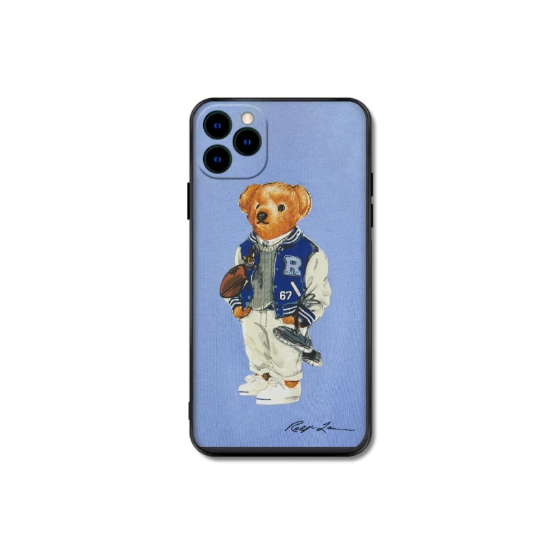 

luxury Italy bear soft Case For iPhone 11 12 Pro Max mini 7 8 6 6s Plus XR X XS MAX se silicon phone Cover Casual style fundas