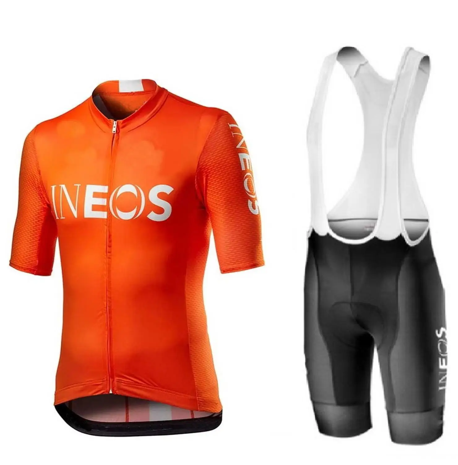 2020 г. INEOS PRO TEAM оранжевая Мужская велосипедная майка с коротким рукавом одежда