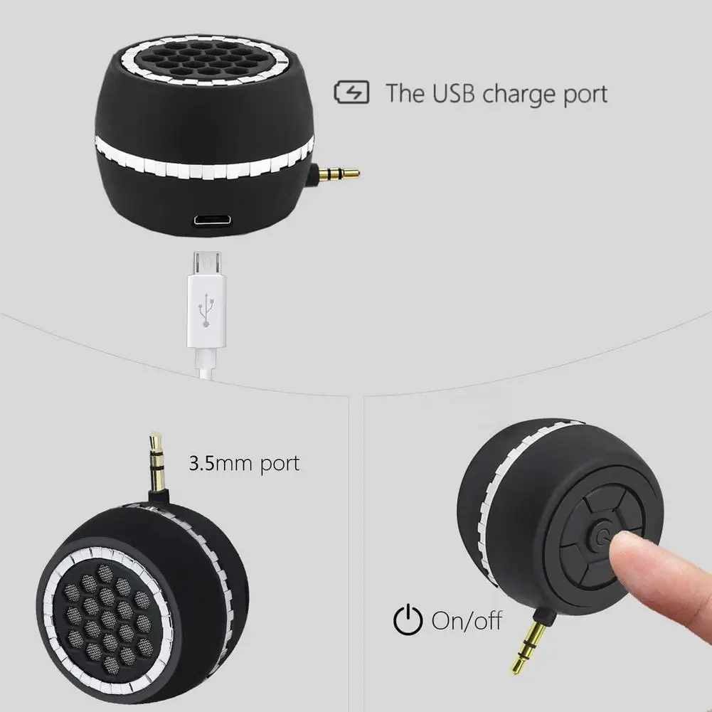Портативный Беспроводной Динамик телефона с двумя USB выходами Универсальный 3 5