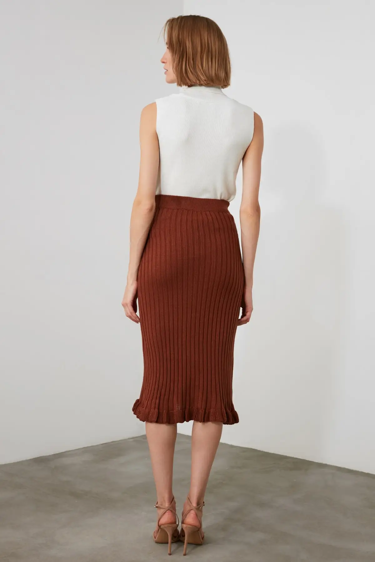 

Trendyol Skirt Tip Flounces Knitwear Skirt TWOAW21ET0570