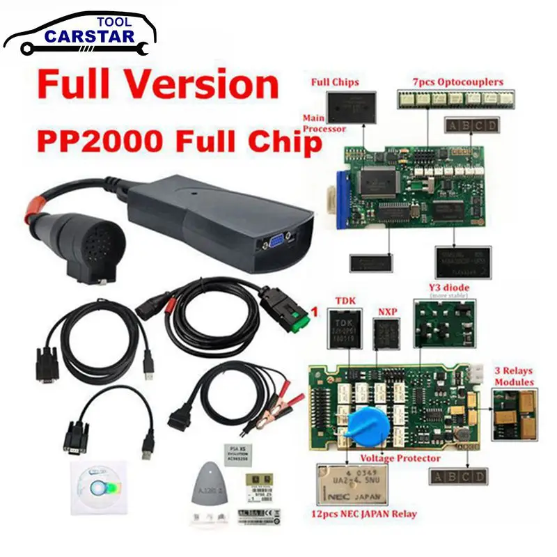 Newest Lexia 3 Full Chip Diagbox V8.55 PP2000 V25 / V48 Firmware 921815C For Citroen For Peugeot OBDII Diagnostic tool