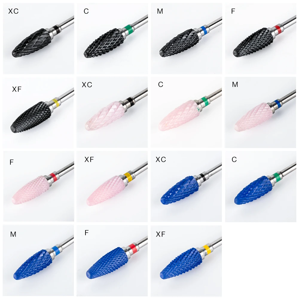 Керамическая фреза Радуга карбид-вольфрамовый ногти сверло для электрического маникюра машина Электрические роторные фрезы пилки для ногтей