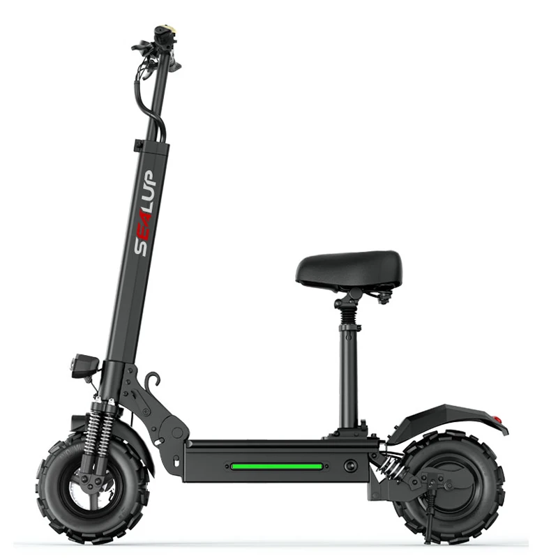 Электрический скутер для взрослых 11 дюймов внедорожный вакуумный с шинами мини