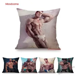 Тренажерный зал, секси, мужская обувь, мышечного тонуса арт Лидер продаж мужской сексуальное тело Джок Athlete эстетика Декоративная Подушка Чехол Гей Подушка 