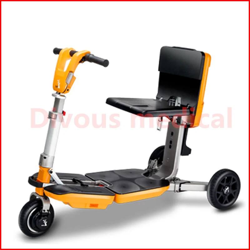 Hot Sale Luggage Mini Portable Folding Three-Wheel Electric Tricycle Power Scooter Wheelchair Could Carry On The Plane | Красота и