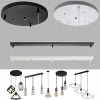 ceiling plate pendant lamp base plate lighting accessory diy multi sizes black white round rectangle canopy plate lamps chassis