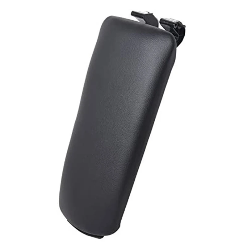 

Leather Armrest Center Box Console Lid Cover Fit For- A4 B7 2004-2007(Black)