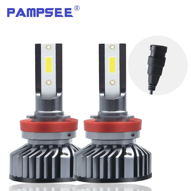 PAMPSEE H11 светодиодный автомобильный светильник H8 H1 H9 H3 H4 9005 HB3 9006 HB4 9004 9007 880 72 Вт 8000LM