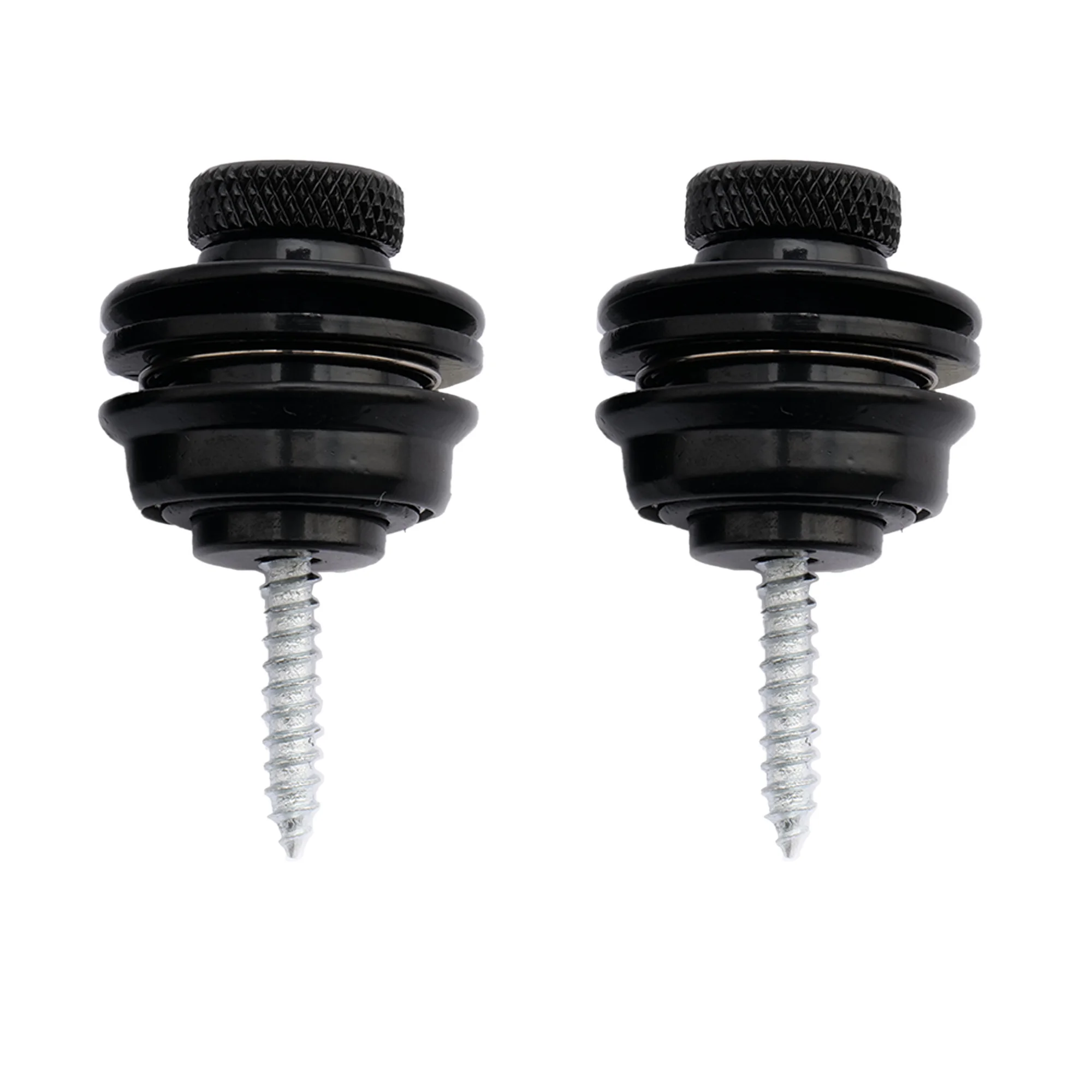 

Musiclily Metal Big Strap Locks for Guitar or Bass, Black (2 Pieces)