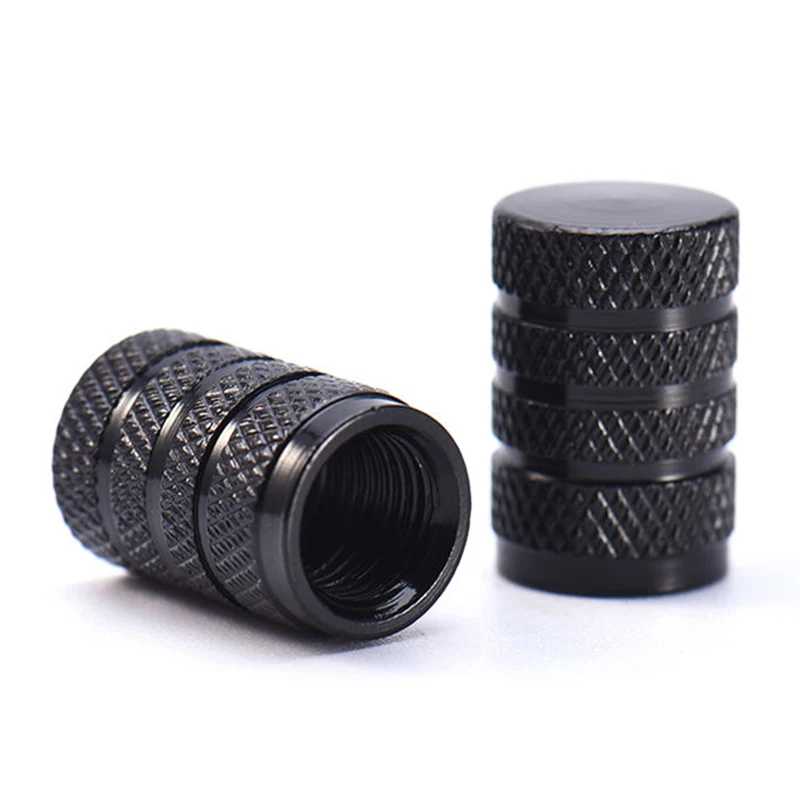 4PCs Black Durable Aluminium Alloy Dust Cover Wheel Tire Tyre Rim Valve Stem Caps Replacement for Car Truck Auto Parts | Инструменты
