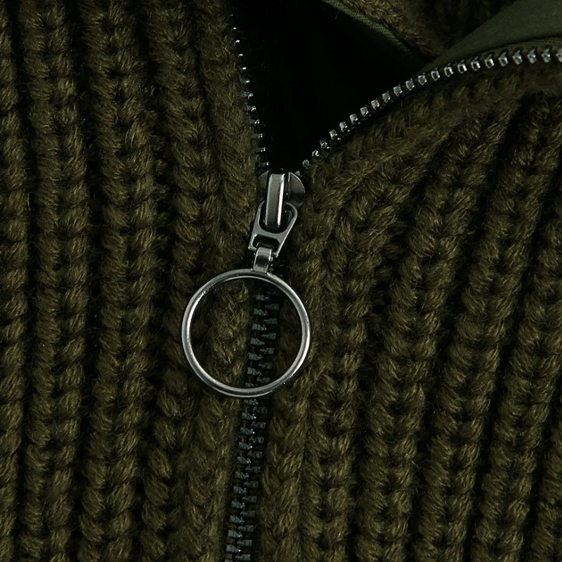 2020 New women fashion patchwork knitting sweater female zipper decoration casual pullover spring chic brand leisure tops S248 | Женская