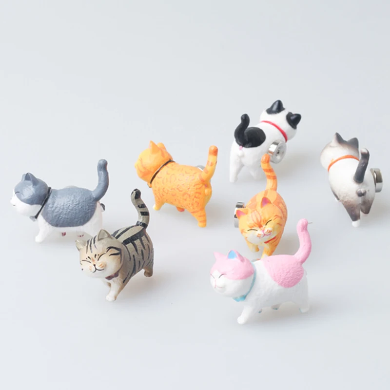 

3d-наклейки в виде милых кошек, магниты для холодильника, наклейки для детской комнаты, декор детской комнаты