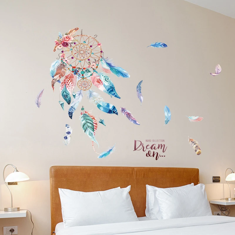 1Pc 3D Creative Living Room Decoration Wallpaper Dream Catcher Wall Sticker Bedroom TOB | Дом и сад