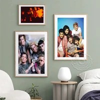 england band one direction group photo canvas painting poster pop rock music band singer portrait wall picture fans collect