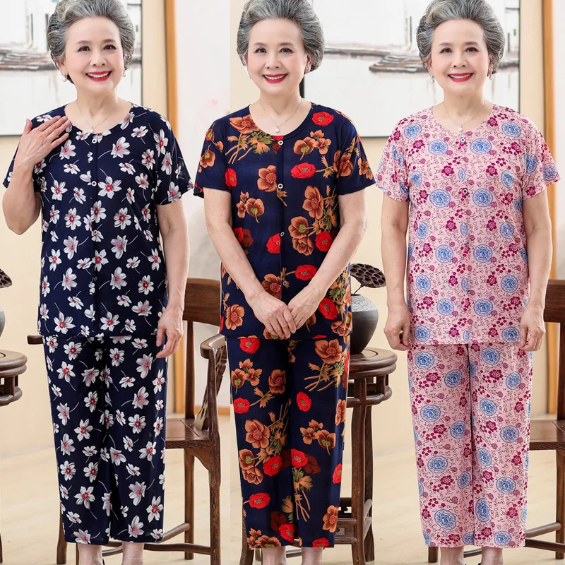 Женский комплект из двух предметов свободный костюм с принтом и короткими