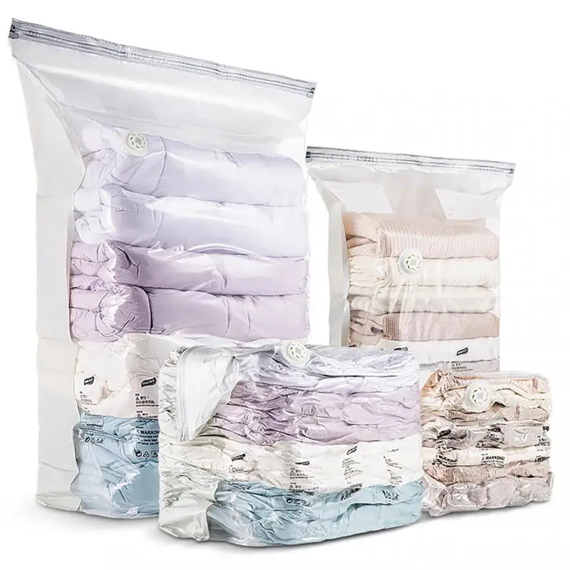 

Vacuum Bag Storage Bag Home Organizer Transparent Border Foldable Clothes Organizer Seal Compressed Travel Saving Bag Package