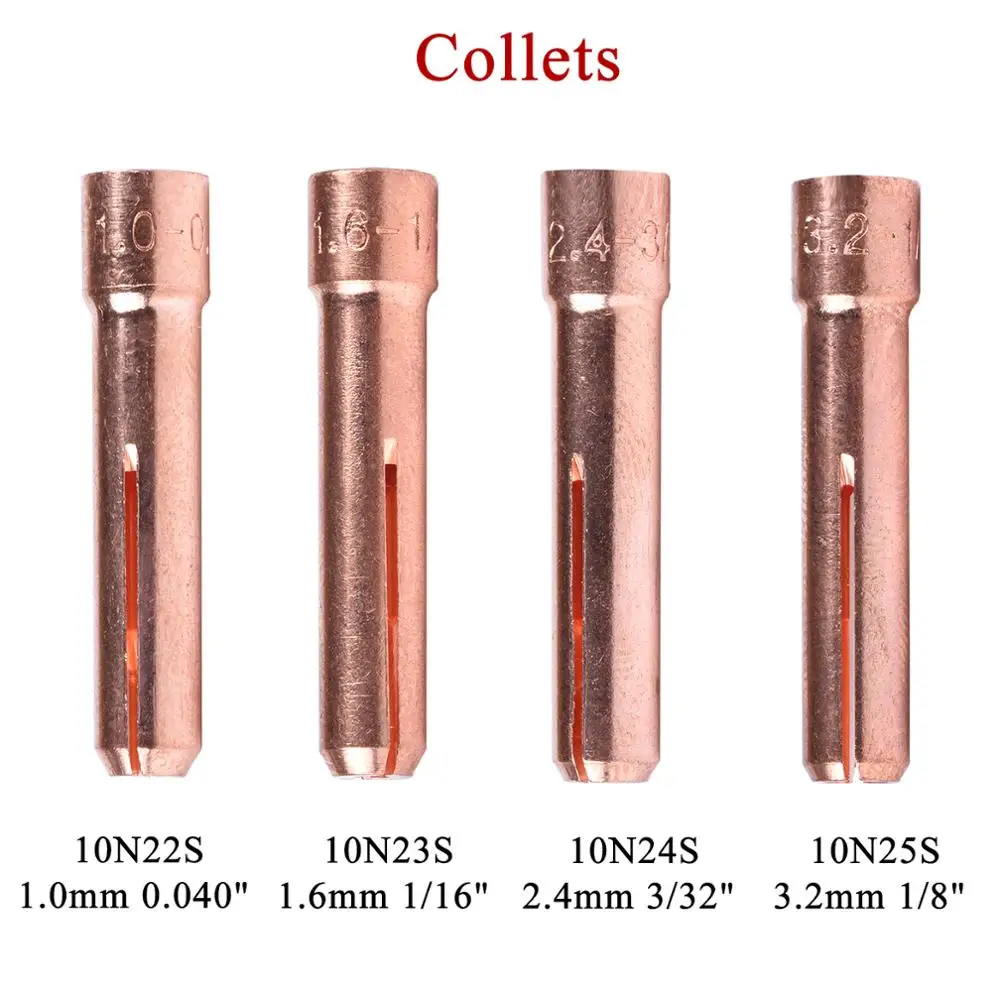 Набор из 49 предметов газовые линзы Pyrex для TIG сварочной фонарь WP17/WP18/WP26/TIG 10