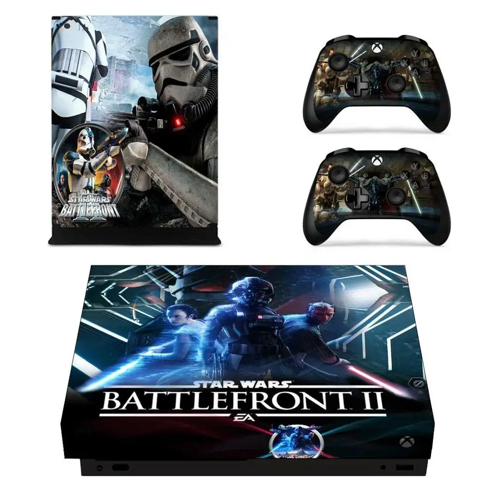 Звездные войны Battlefront II наклейка s для Xbox One X виниловая кожа Наклейка Pegatinas one